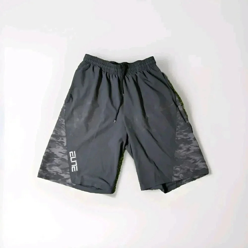 Nike Shorts Mens Black Drifit Elite Performance Basketball Bottoms Medium